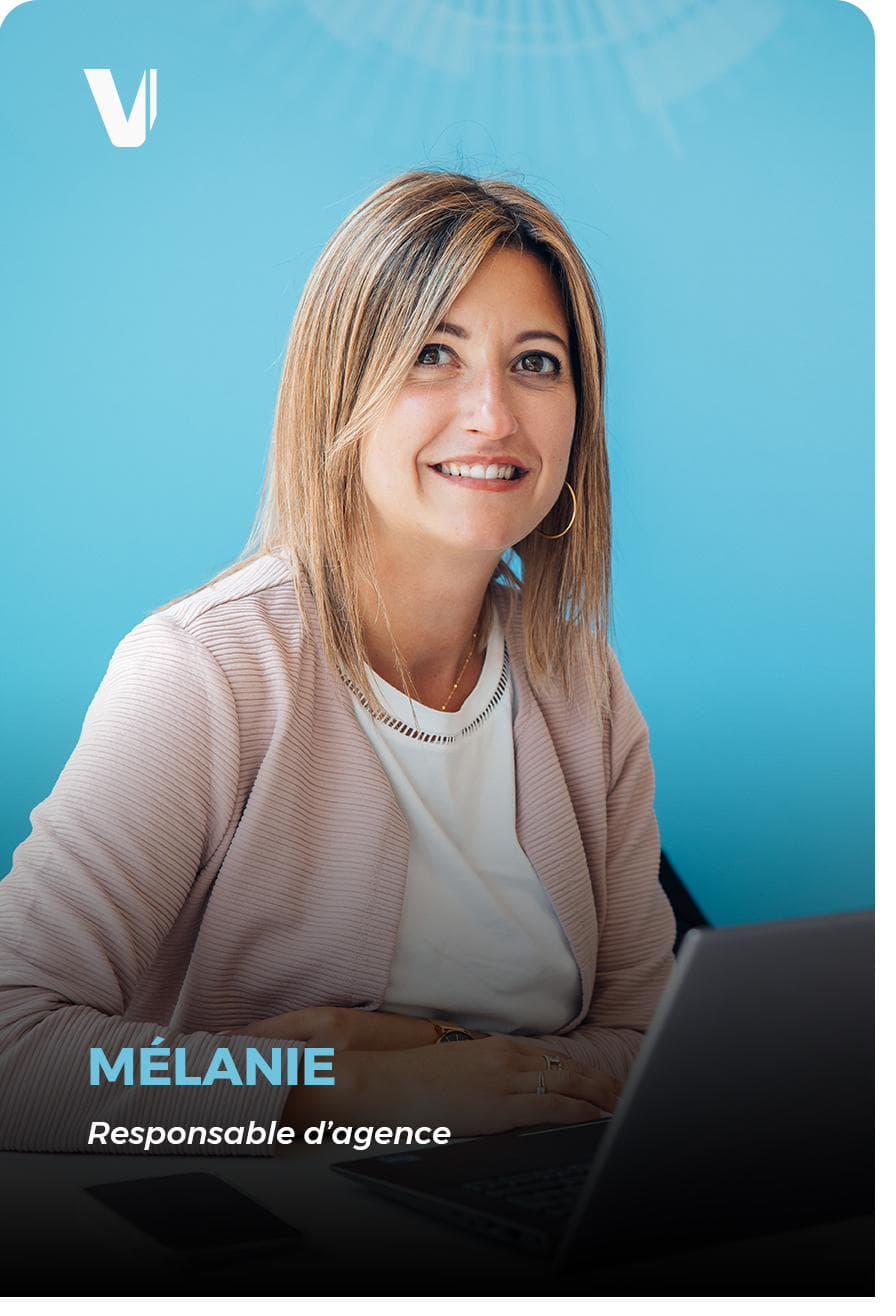Mélanie, responsable d'agence